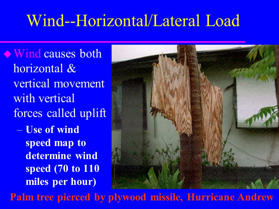 Wind--Horizontal/Lateral Load