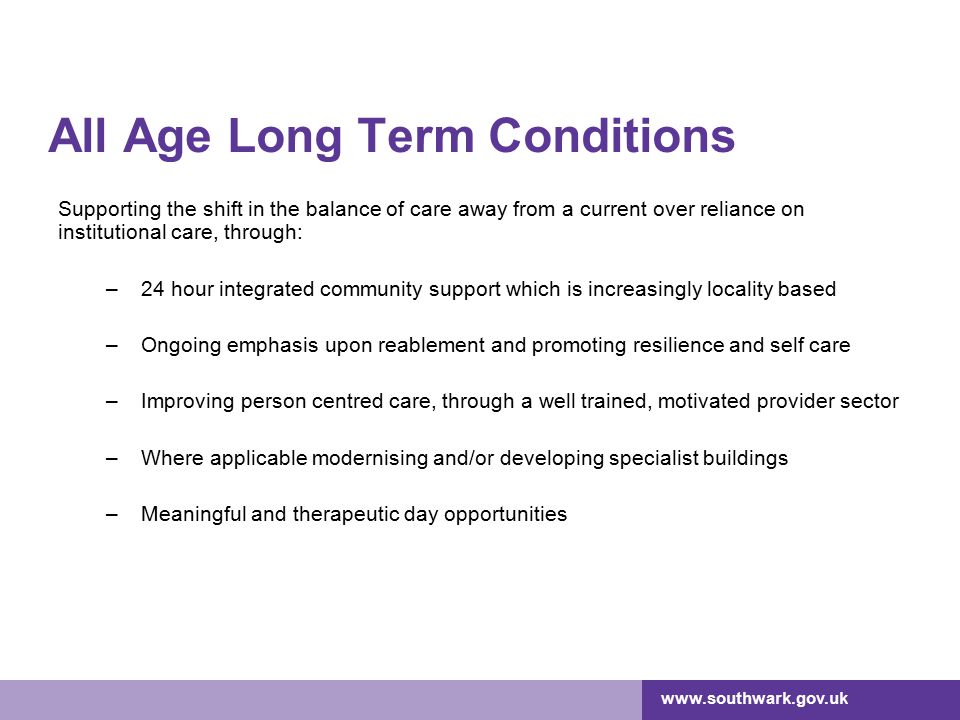 All Age Long Term Conditions