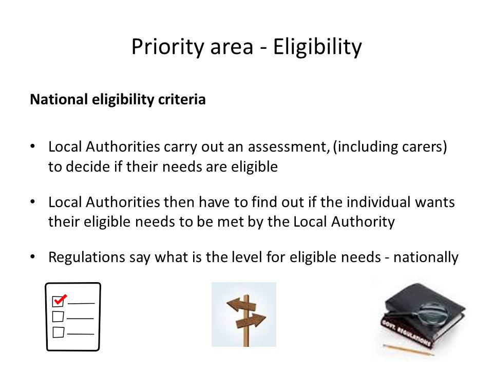 Priority area - Eligibility