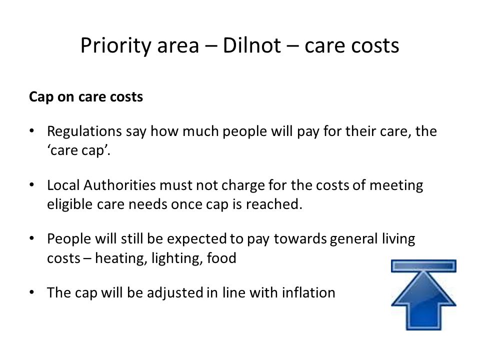 Priority area – Dilnot – care costs
