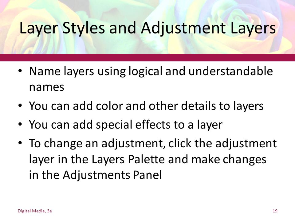 Layer Styles and Adjustment Layers