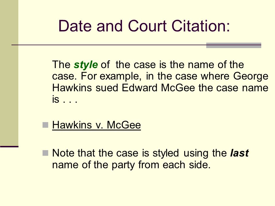 How To Brief A Case Hawkins V Mcgee Ppt Video Online Download