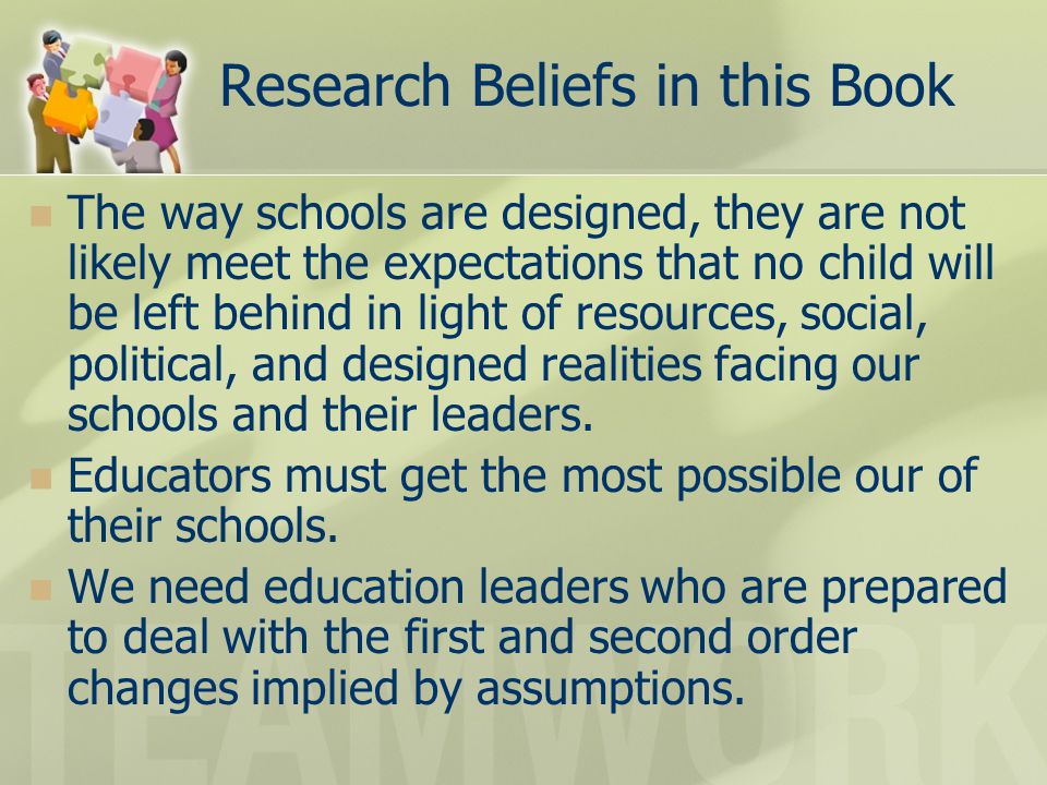 Research Beliefs in this Book