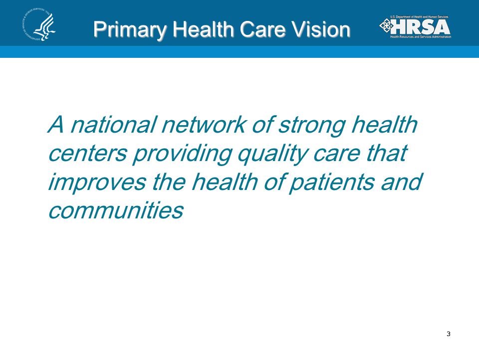 Primary Health Care Vision