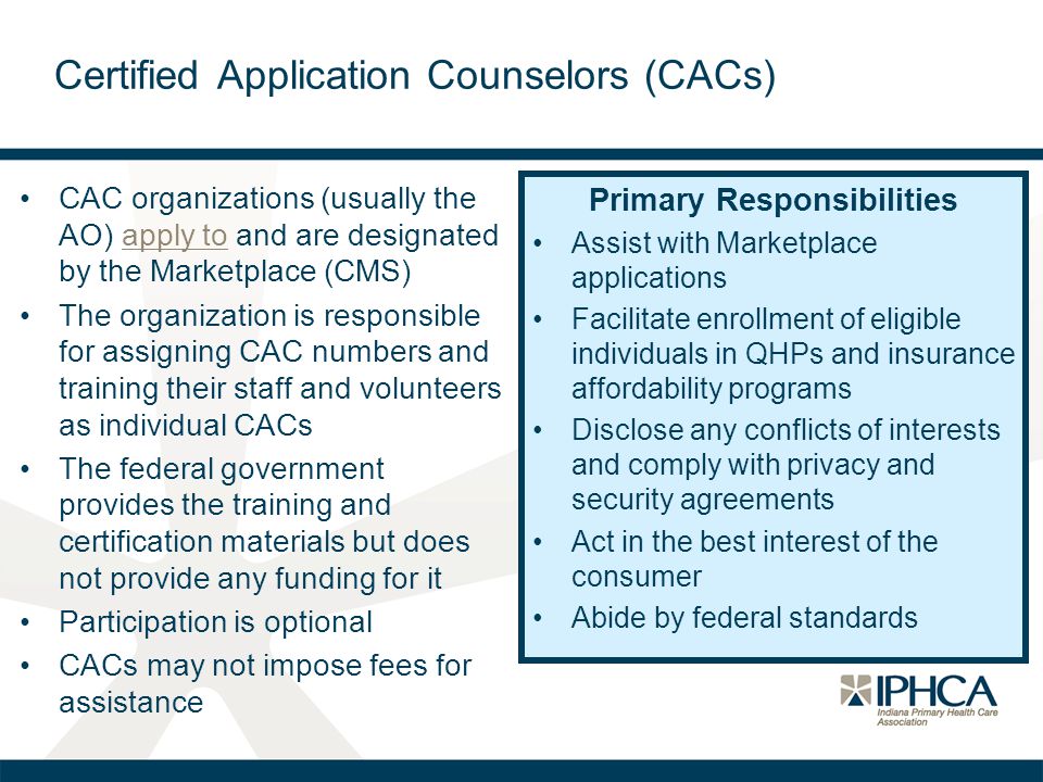 an Indiana Navigator and Certified Application Counselor ppt