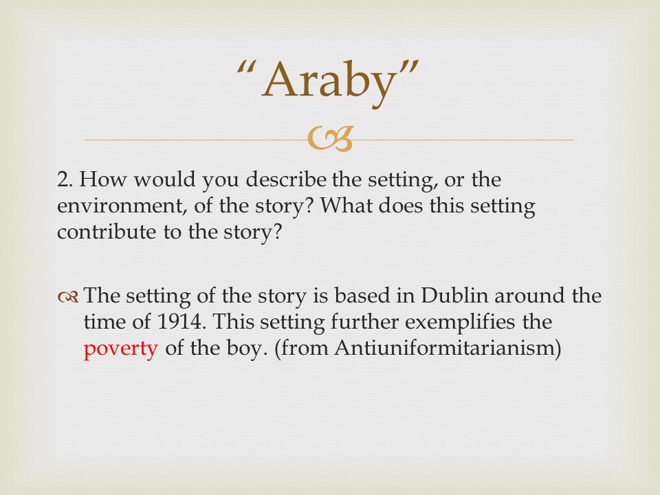 araby online text