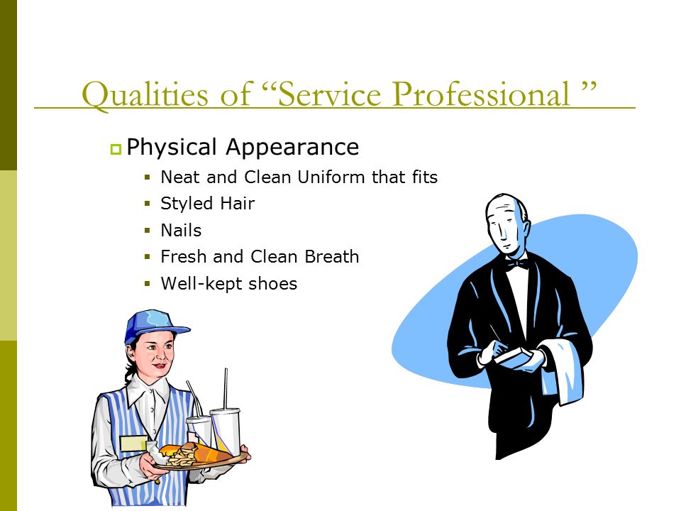 Qualities of Service Professional