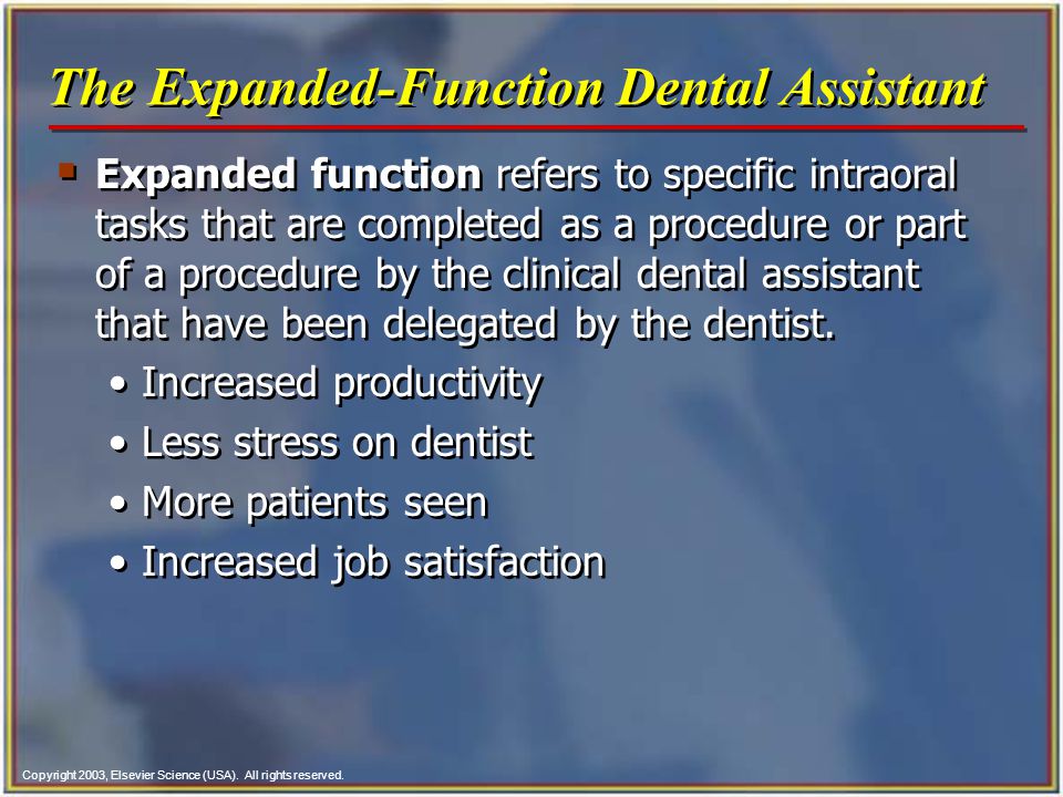 The Expanded-Function Dental Assistant