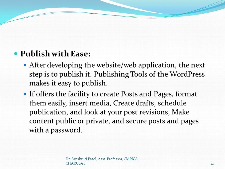 Publish with Ease: