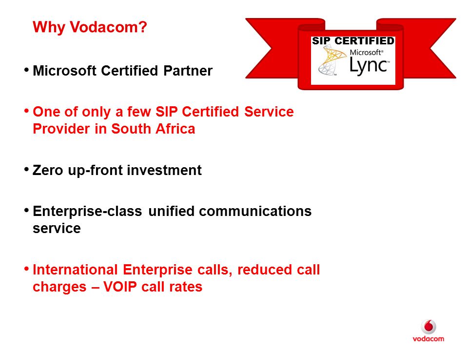 Why Vodacom Microsoft Certified Partner