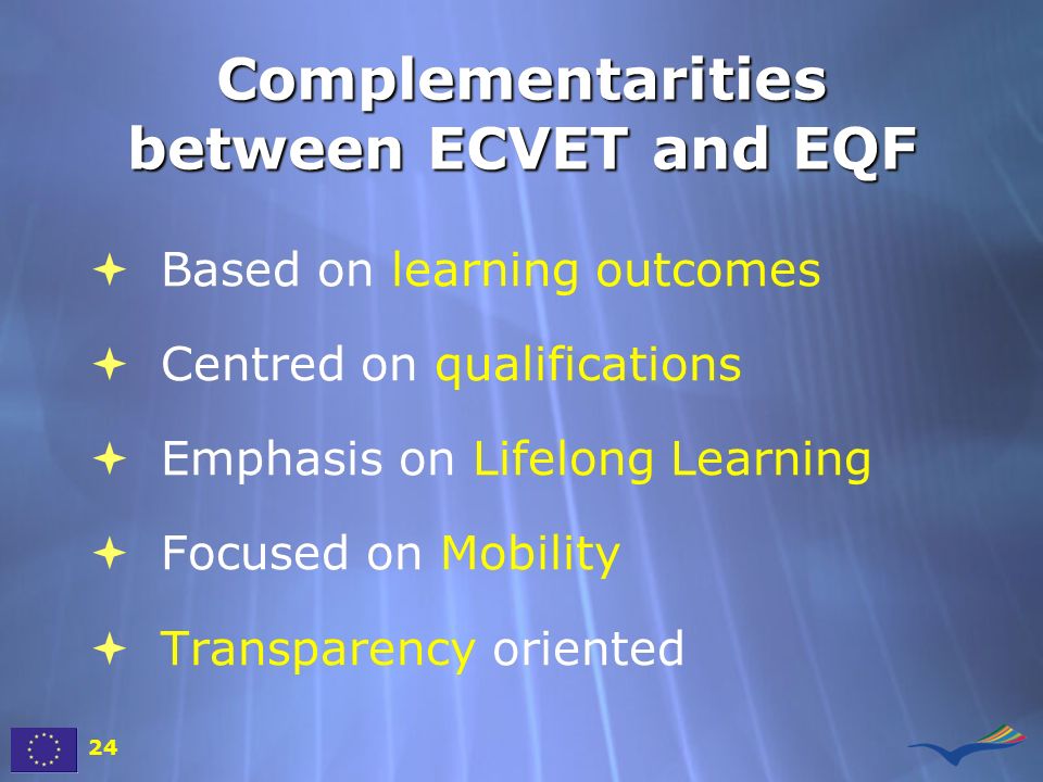 Complementarities between ECVET and EQF