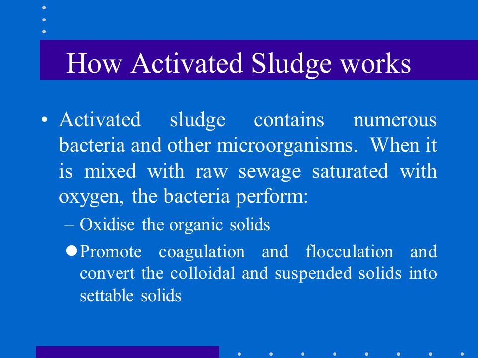 How Activated Sludge works