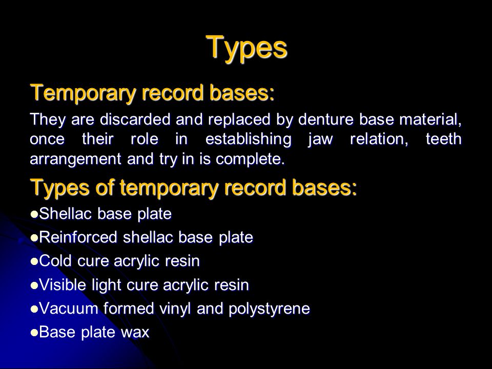 Record bases & occlusion rims - ppt video online download