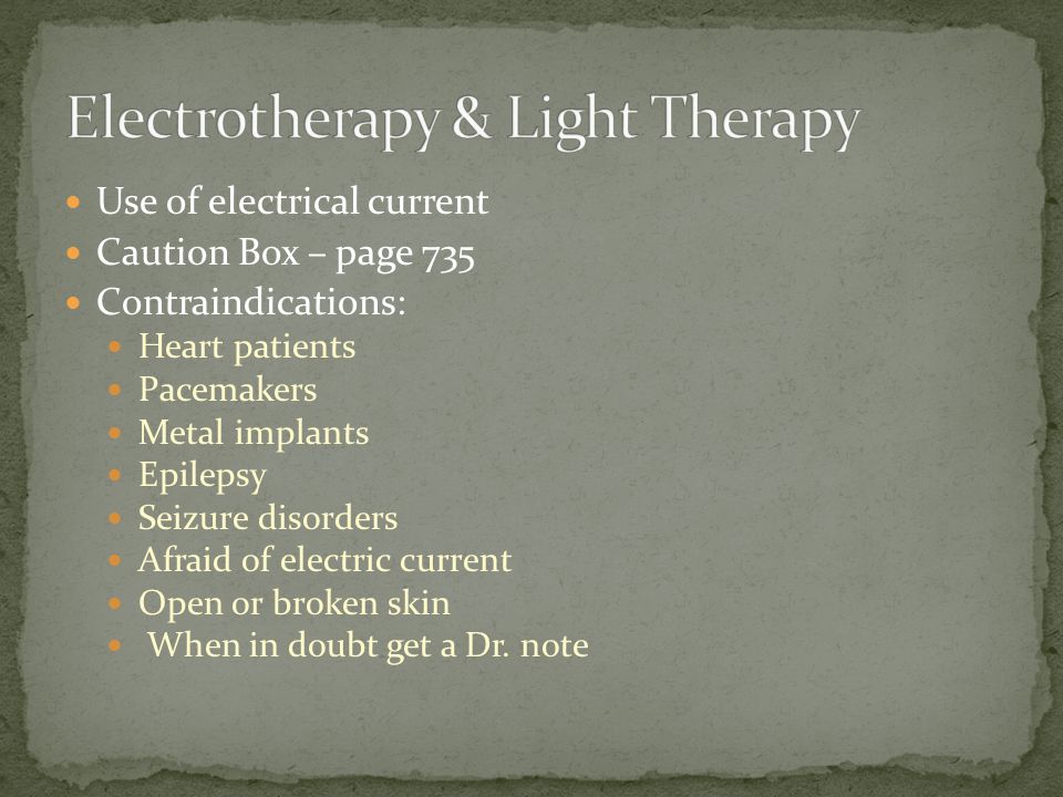 Electrotherapy & Light Therapy