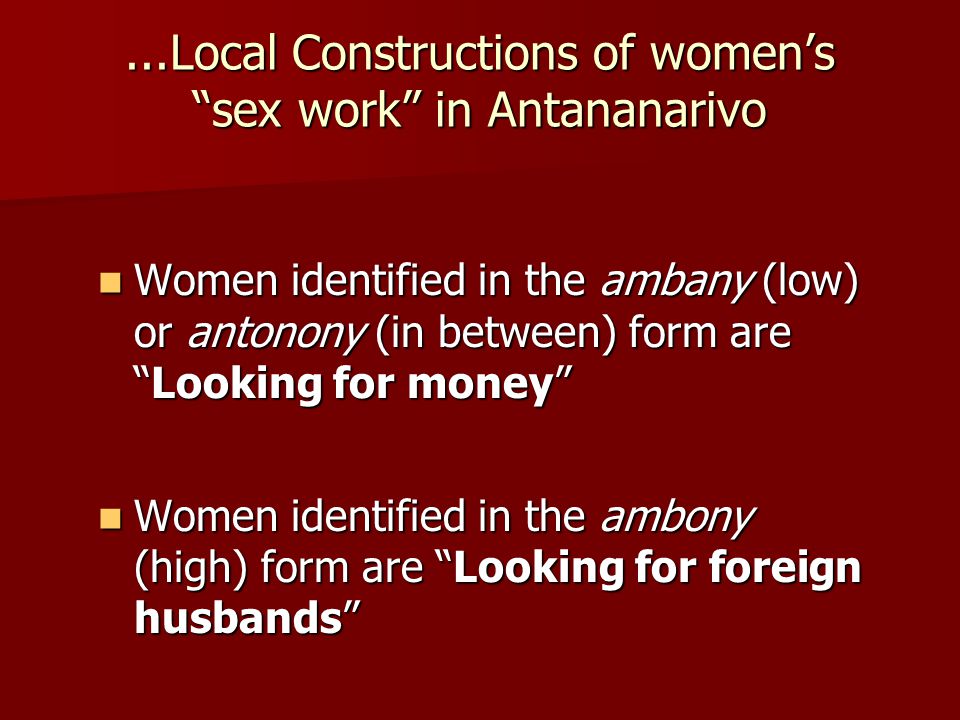 Antananarivo your in sex for THE 10