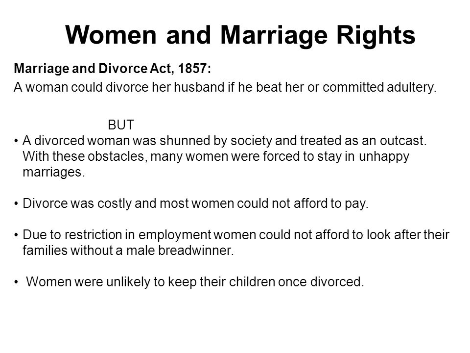Women and Marriage Rights