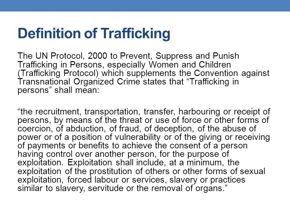 Preventing trafficking in women and girls - ppt download