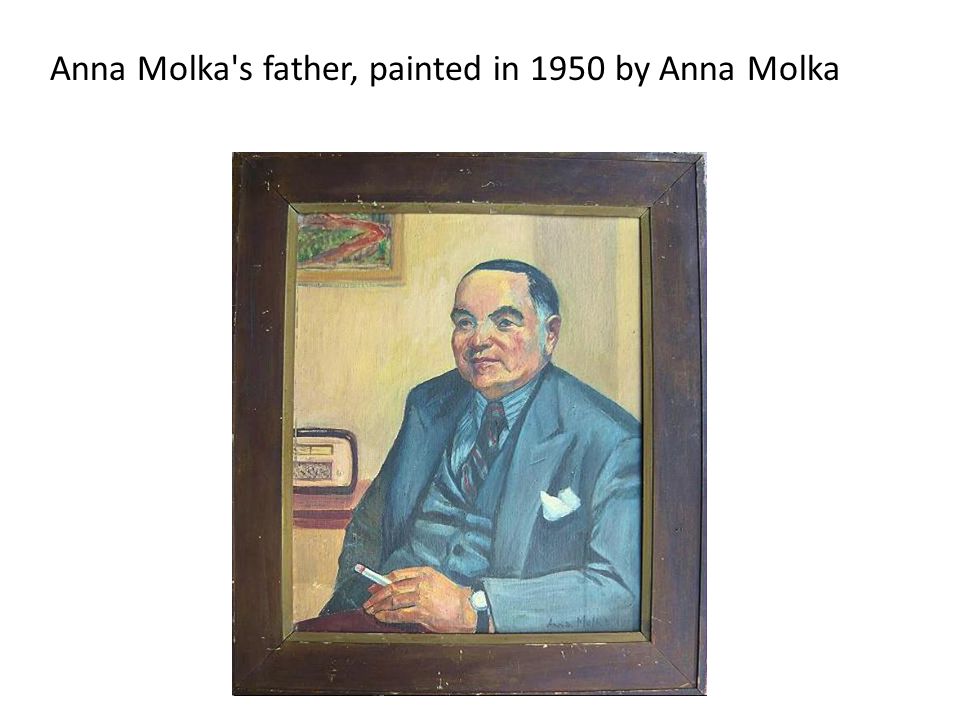 Anna Molka s father, painted in 1950 by Anna Molka