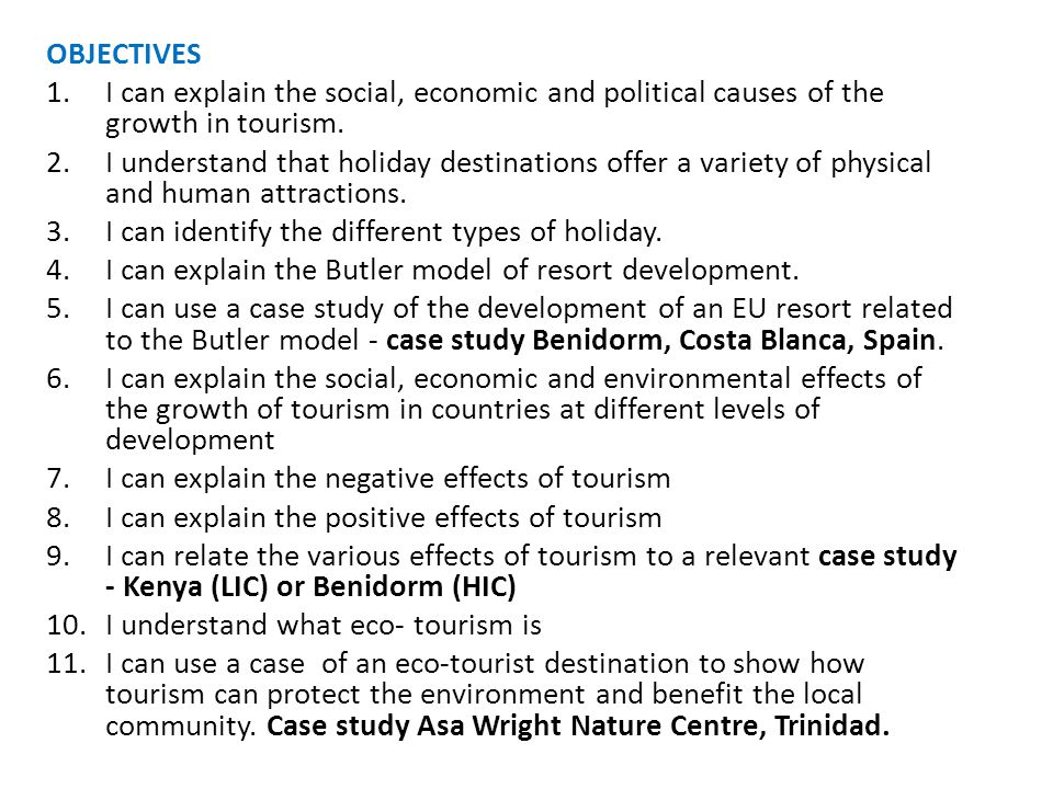causes of tourism