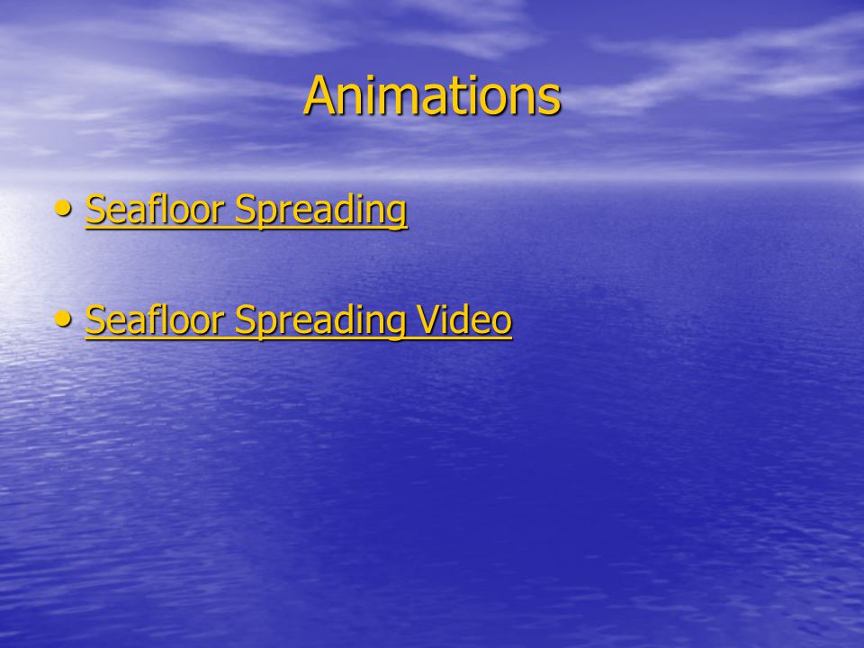 Seafloor Spreading Ppt Video Online Download