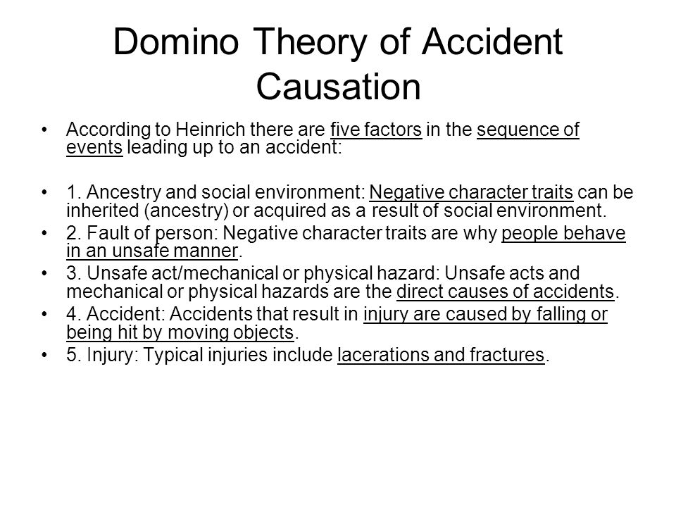 Theories Of Accident Causation Ppt Video Online Download