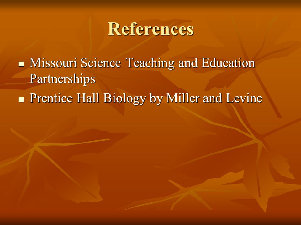 References Missouri Science Teaching and Education Partnerships