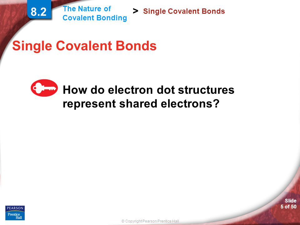 8.2 Single Covalent Bonds. Single Covalent Bonds.