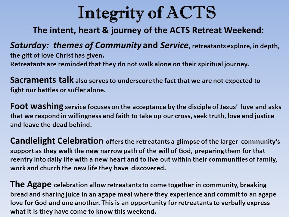 Integrity Of Acts Bishop S Support Initiatives Ppt Download