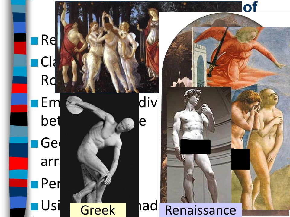 New styles & techniques of Renaissance art