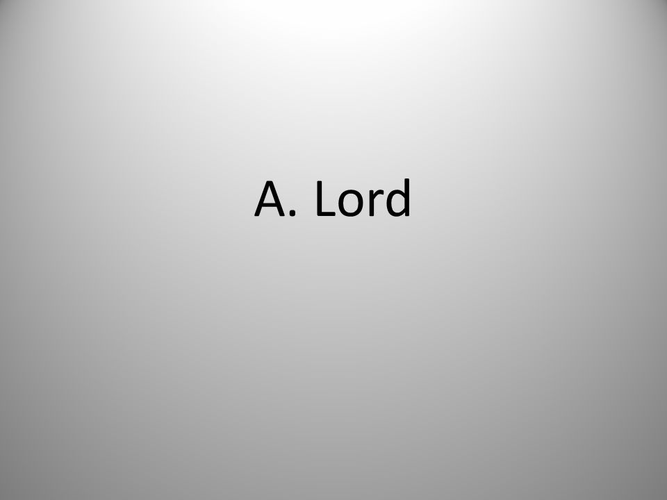 A. Lord