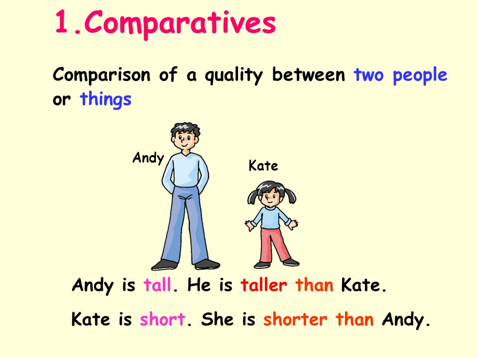 comparison between two people
