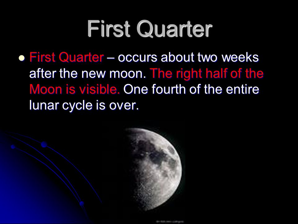 The First Quarter Moon Is A Half Moon, 49% OFF