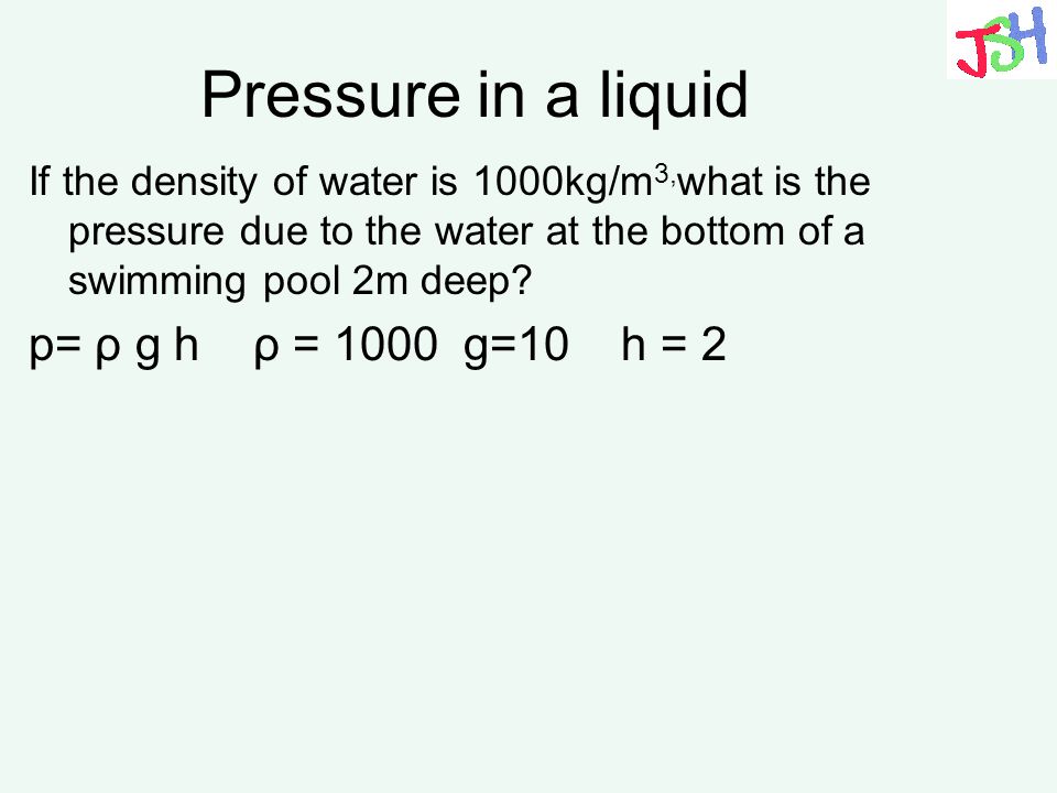 Pressure And Pivots Pressure P F A Fluid Pressure P R G H Ppt Video Online Download