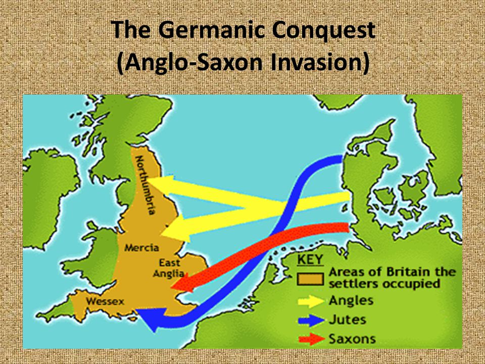 Англосаксонское завоевание британии карта