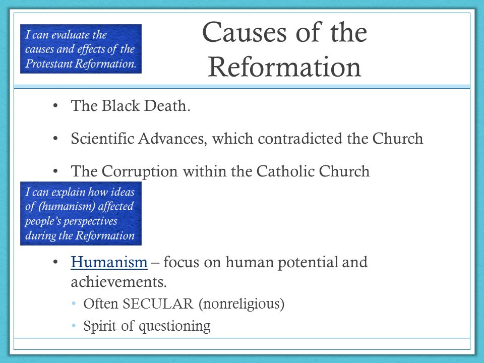 causes of the reformation