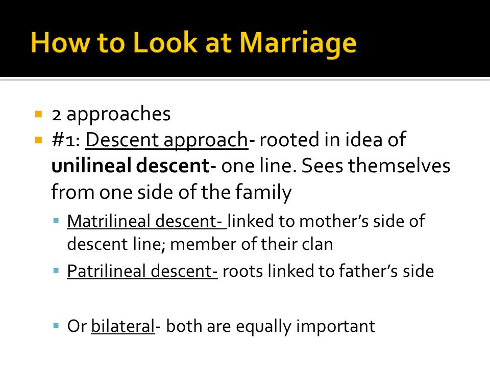 How to Look at Marriage 2 approaches