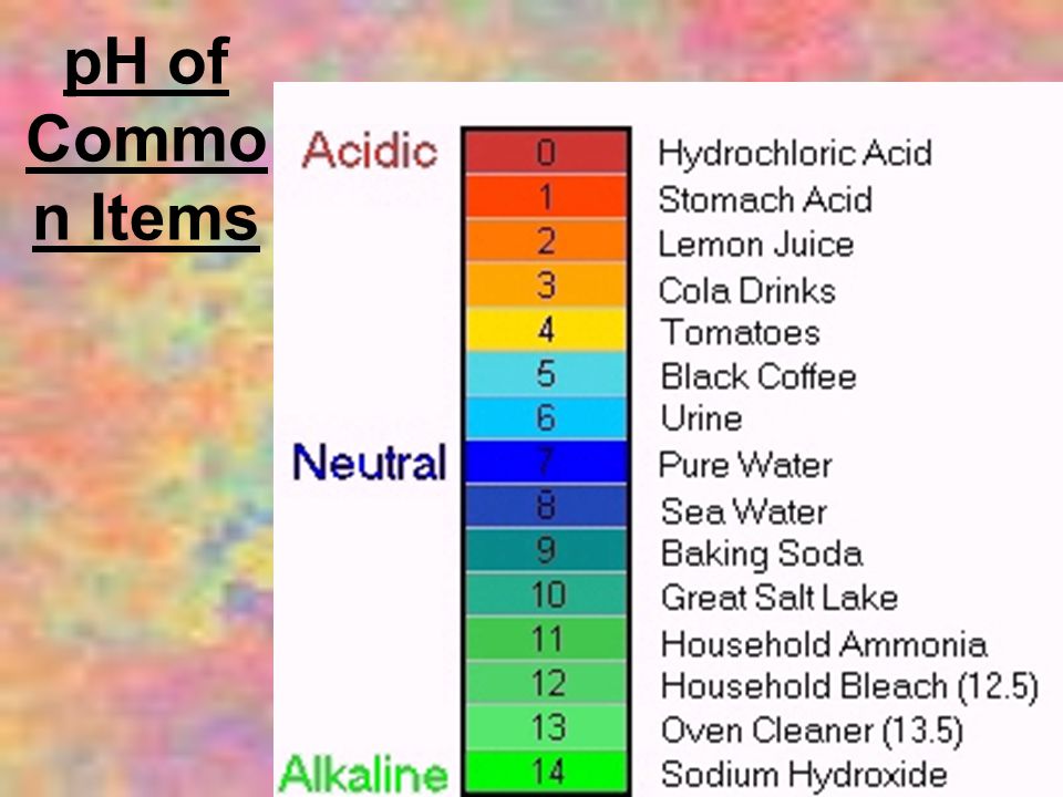 pH of Common Items