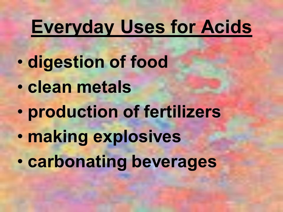 Everyday Uses for Acids