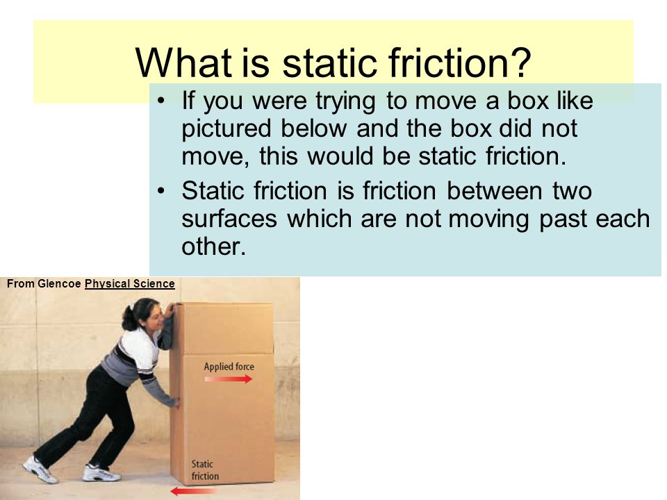 What is static friction