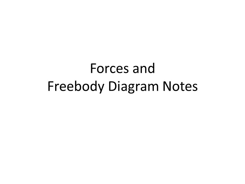 Forces and Freebody Diagram Notes