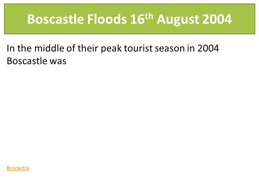 Boscastle Floods 16th August 2004