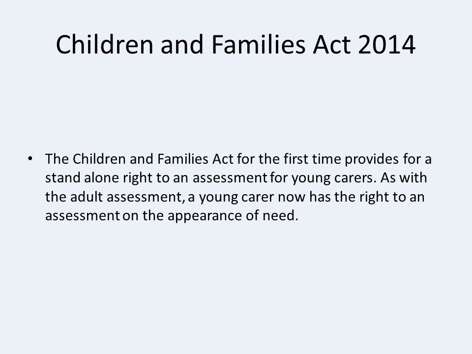 Children and Families Act 2014