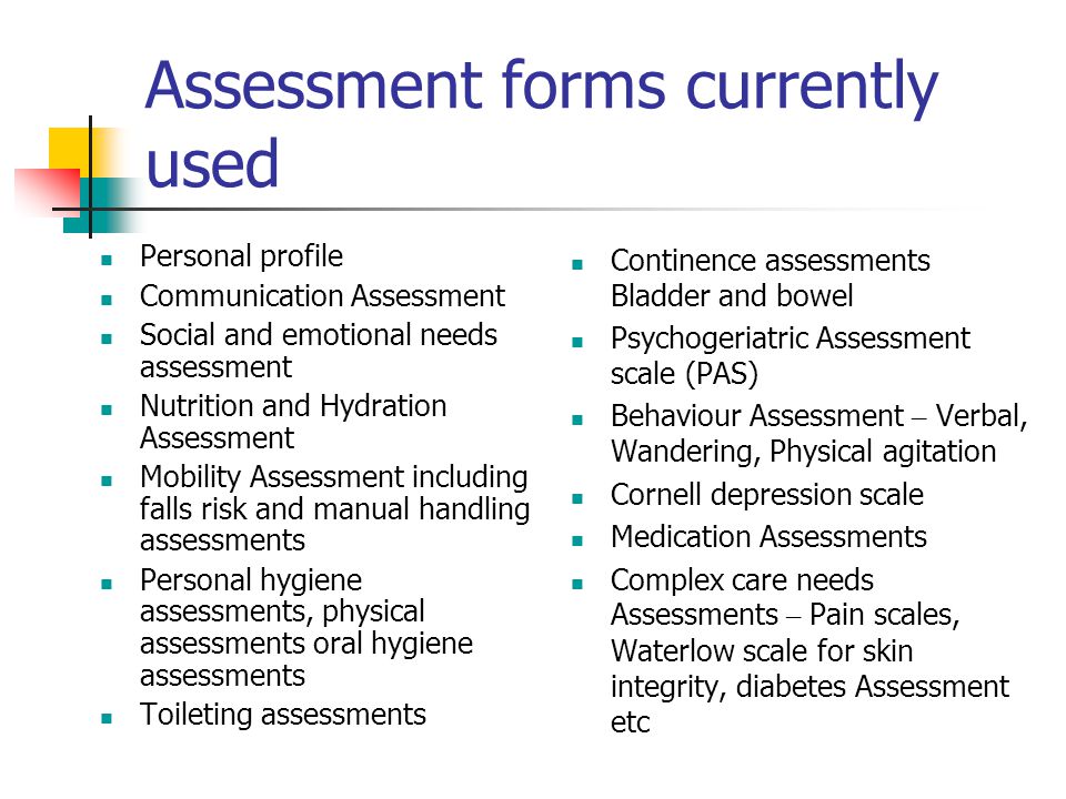 Formal Assessment.