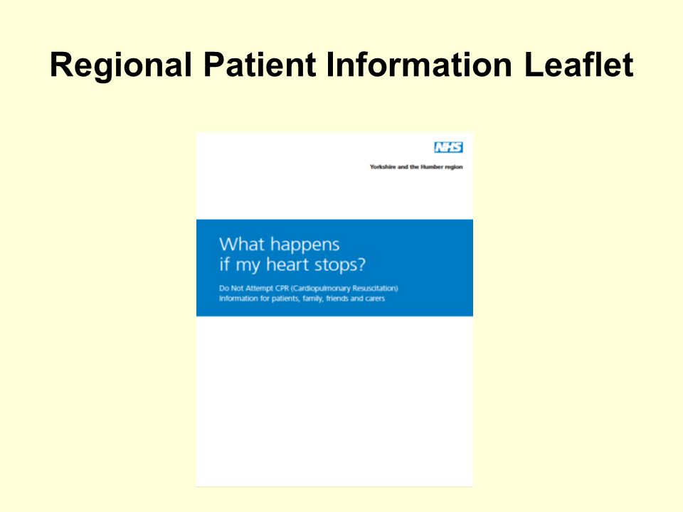 Regional Patient Information Leaflet