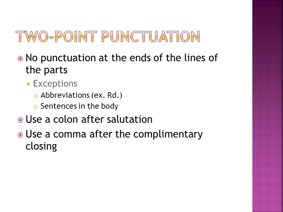 Two-Point Punctuation