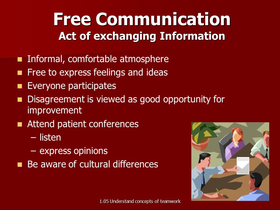 Act of exchanging Information