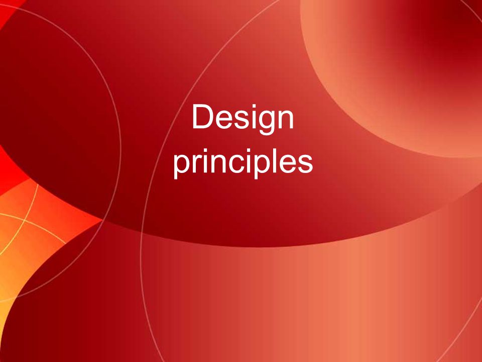 Design principles