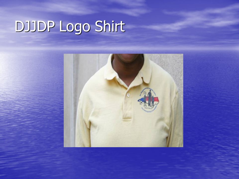 DJJDP Logo Shirt DJJDP logo shirts are appropriate for business casual dress.