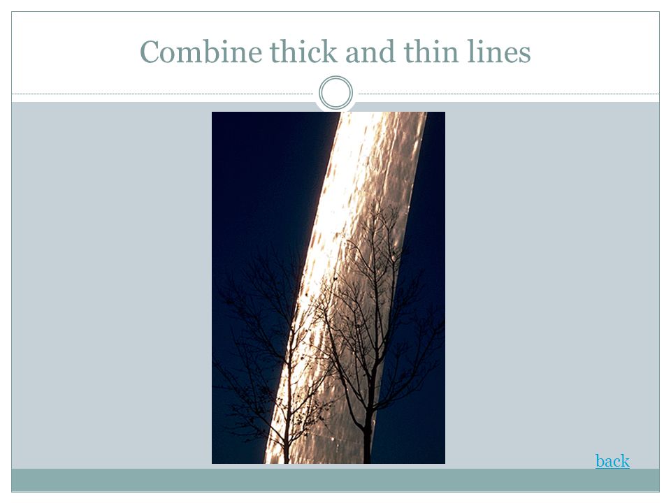 Combine thick and thin lines