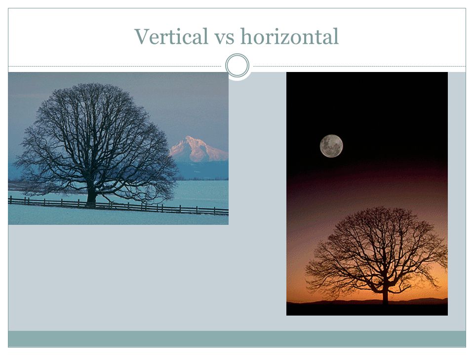 Vertical vs horizontal
